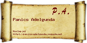 Panics Adelgunda névjegykártya